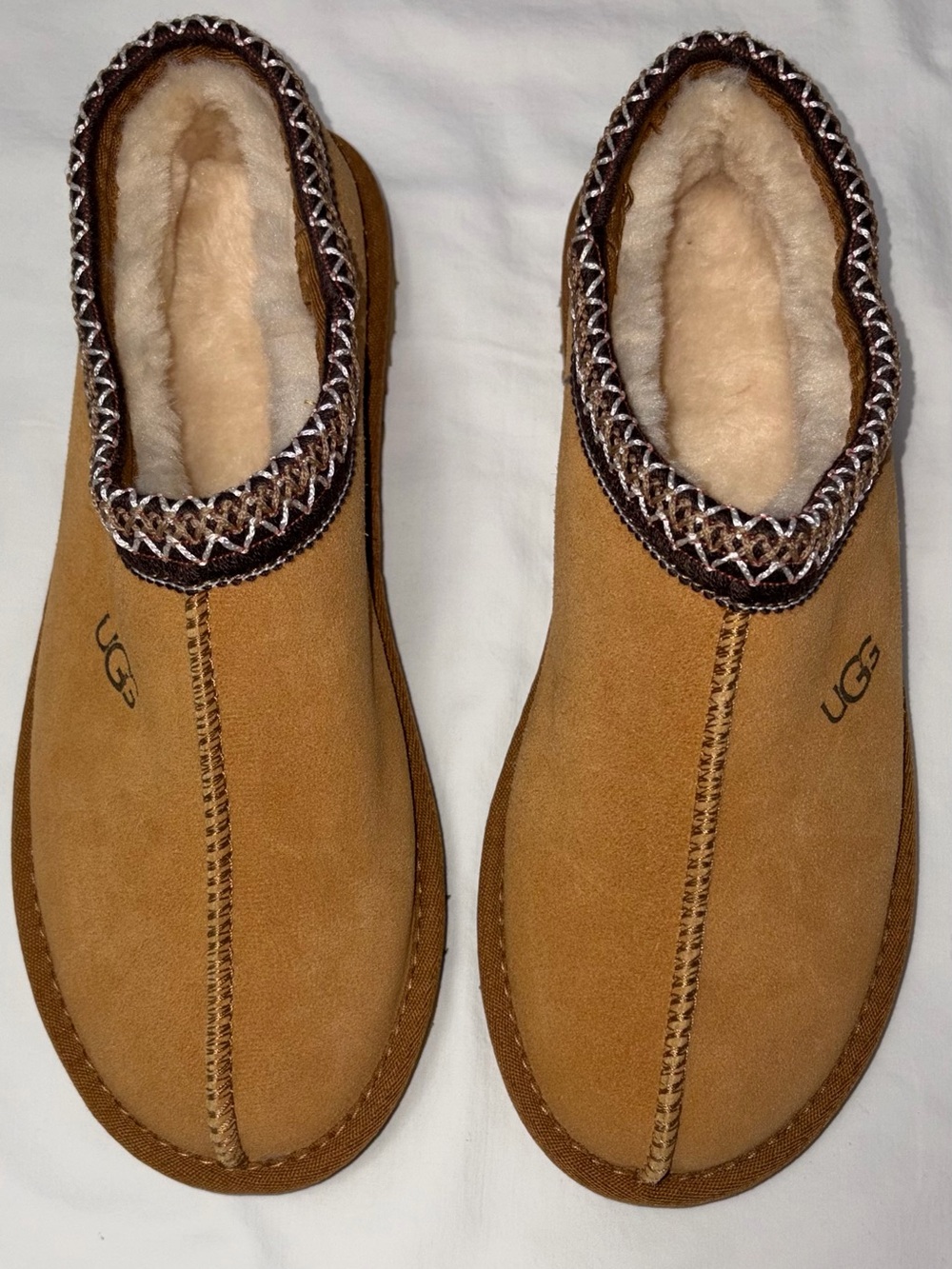 UGG Tasman women’s slippers sz 9 sheepskin suede indoor/outdoor NWOT